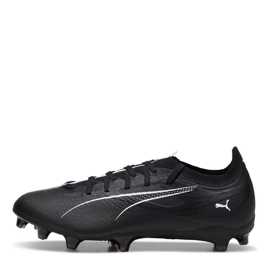 Puma Mens Ultra 5 Match Firm Ground Football Boots (Black/White) - Image 2