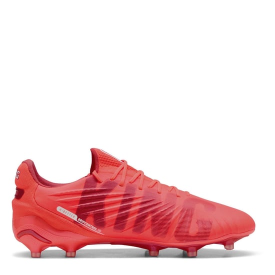 Puma Heren King Ultimate Stevige Grond Voetbalschoenen (Rood, Wit) - Image 4