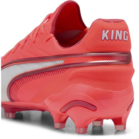Puma Heren King Ultimate Stevige Grond Voetbalschoenen (Rood, Wit) - Image 5