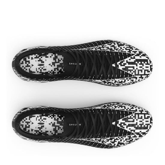 Under Armour Unisex voetbalschoenen voor volwassenen, Elite 3, voor harde ondergrond (Zwart, Wit) - Image 4
