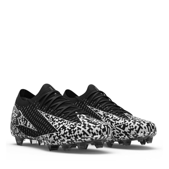 Under Armour Unisex voetbalschoenen voor volwassenen, Elite 3, voor harde ondergrond (Zwart, Wit) - Image 5