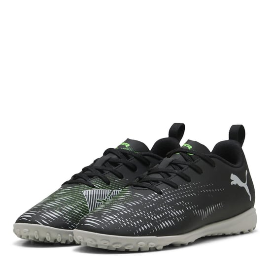 Puma Kinder/kinder Future 8 Play kunstgras voetbalschoenen (Zwart, Groen) - Image 1