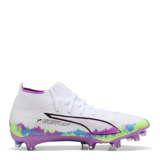 Puma Womens/Ladies Ultra Match+ Firm Ground Football Boots (White/Purple) - Image 4