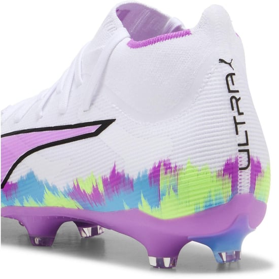 Puma Womens/Ladies Ultra Match+ Firm Ground Football Boots (White/Purple) - Image 5