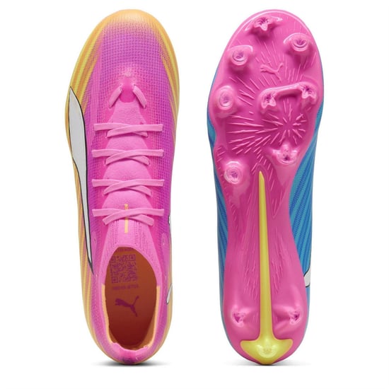 Puma Mens Ultra 5 Match Firm Ground Football Boots (Pink) - Image 3