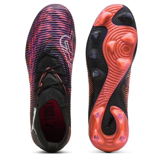Puma Future 8 voetbalschoenen voor dames, nauwsluitende pasvorm, voor kunstgras (Zwart/Paars) - Image 3