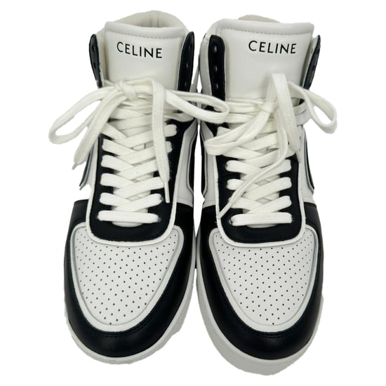 Celine Trainer CT-01 Höga Sneakers i Svart Läder - Image 3