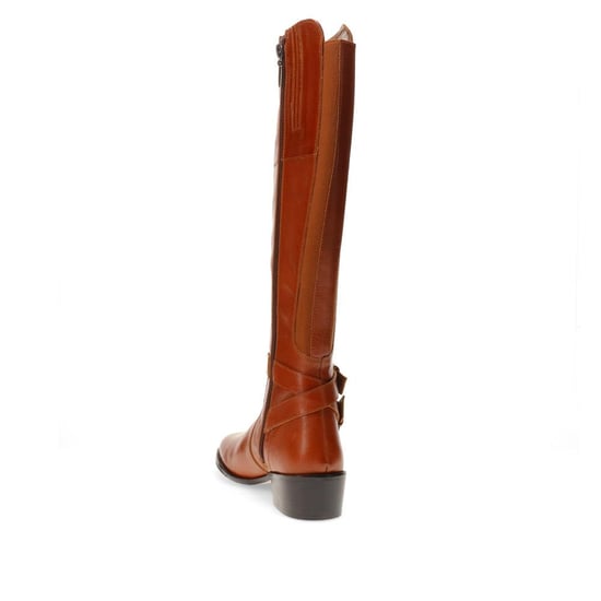 Jones Bootmaker Phoebe Wide Calf Fit Leather Knee Boots - Image 3