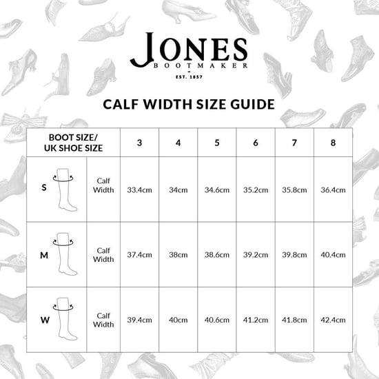 Jones Bootmaker Phoebe Small Calf Fit Leather Knee Boots - Image 5