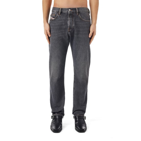 Diesel Viker-jeans i rak passform för män (Svart) - Image 2
