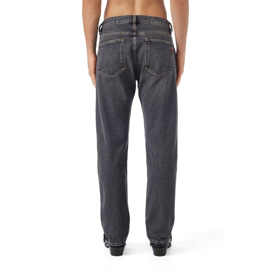 Diesel Viker-jeans i rak passform för män (Svart) - Image 3