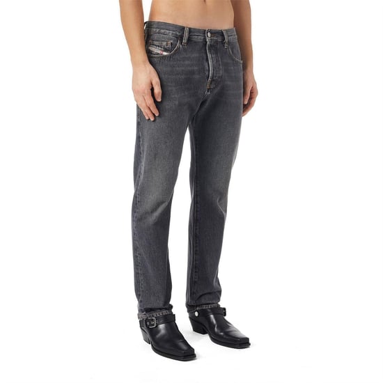 Diesel Viker-jeans i rak passform för män (Svart) - Image 4