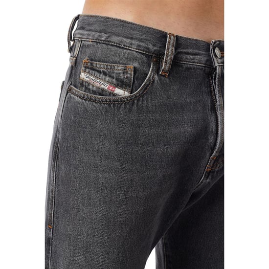 Diesel Viker-jeans i rak passform för män (Svart) - Image 5