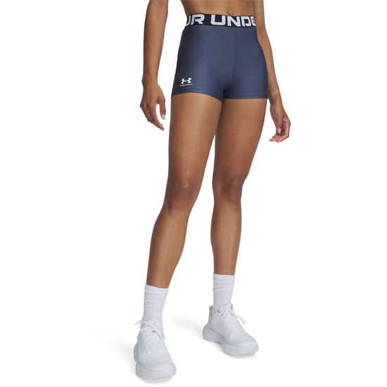 Under Armour Dames/Dames HeatGear Compressieshort (Vorstgrijs) - Image 1