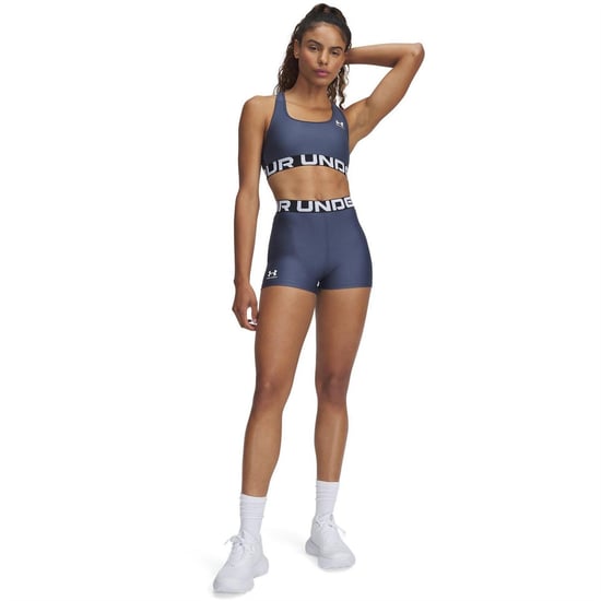 Under Armour Dames/Dames HeatGear Compressieshort (Vorstgrijs) - Image 3