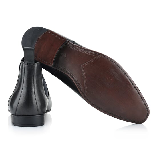 Silver Street London Carnaby Mens Chelsea Boots Black - Image 3
