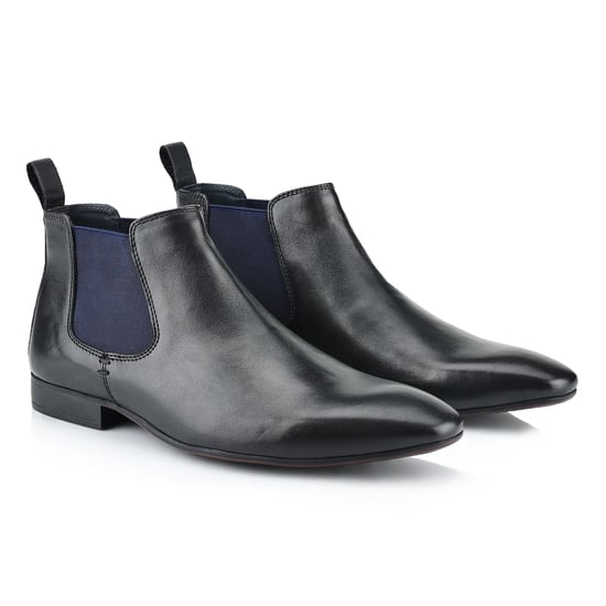 Silver Street London Carnaby Mens Chelsea Boots Black - Image 4