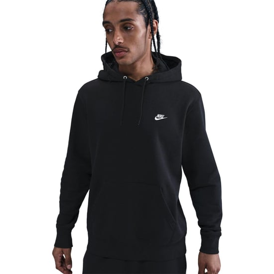 Nike Mens Club Fleece Pullover Hoodie (Svart) - Image 3