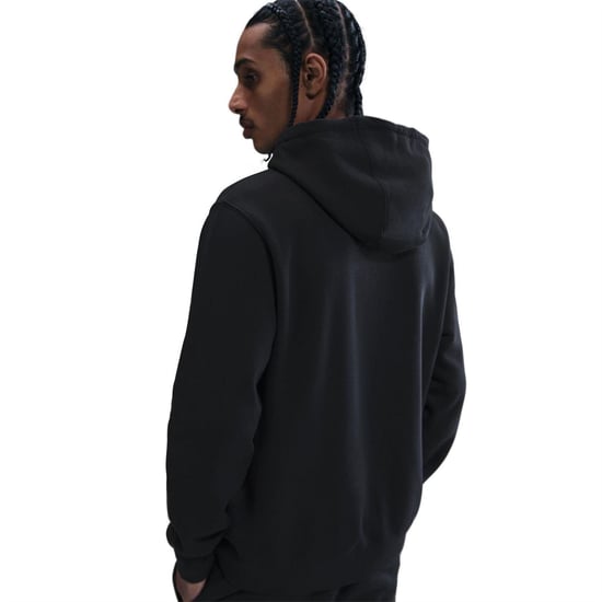 Nike Mens Club Fleece Pullover Hoodie (Svart) - Image 4
