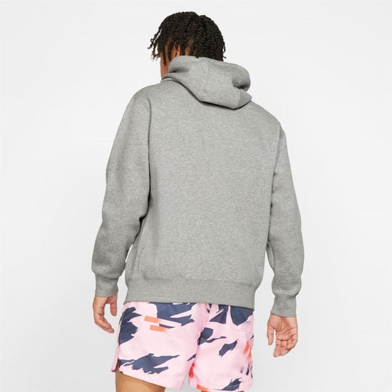 Nike Mens Club Fleece Pullover Hoodie (Grått) - Image 4