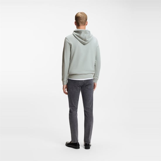 Boss Heren Wetalk Pullover Hoodie (Zilver) - Image 3