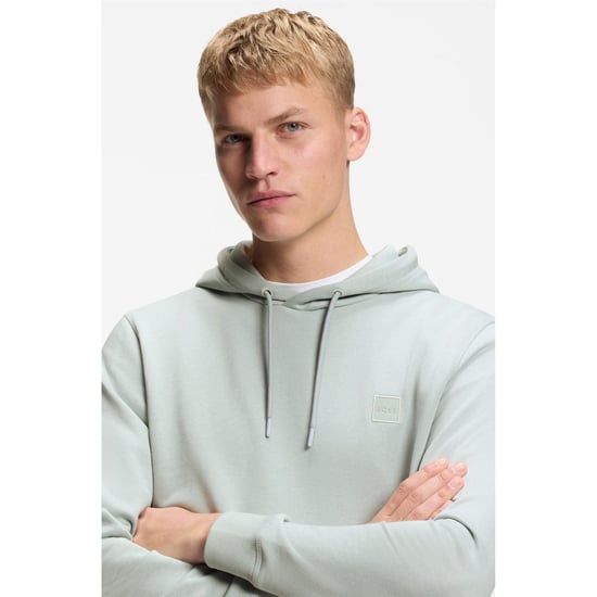 Boss Heren Wetalk Pullover Hoodie (Zilver) - Image 4