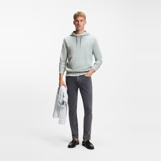 Boss Heren Wetalk Pullover Hoodie (Zilver) - Image 5