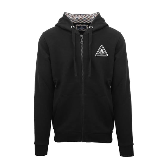 Aquascutum Heren Active Full Zip Hoodie (Zwart) - Image 1