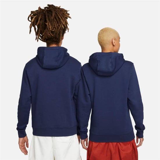 Nike Mens Club Fleece Pullover Hoodie (Marinblått) - Image 4