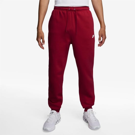 Nike Heren Sportswear Club Fleece Joggingbroek (Donkerrood) - Image 1