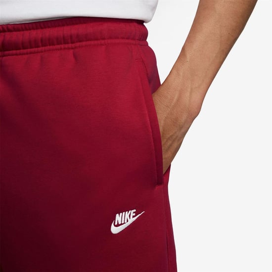 Nike Heren Sportswear Club Fleece Joggingbroek (Donkerrood) - Image 3