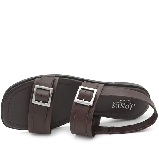 Jones Bootmaker Haniya Leather Dual Buckle Fasten Sandals - Image 4