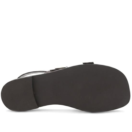 Jones Bootmaker Haniya Leather Dual Buckle Fasten Sandals - Image 5