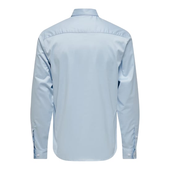 Only Herenoverhemd met effen puntkraag en lange mouwen voor formele gelegenheden (Kasjmierblauw) - Image 2