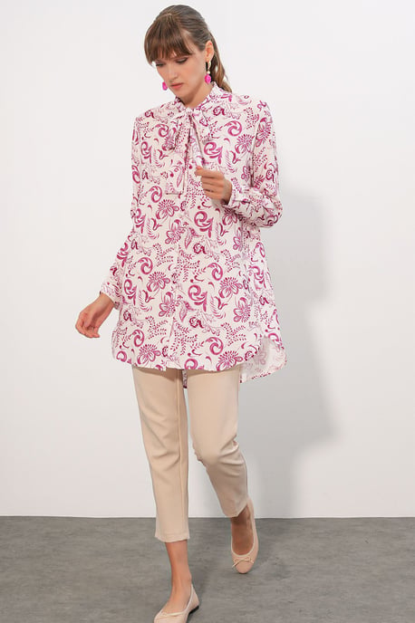 Lange Bloemen Viscose Overhemd - Image 2