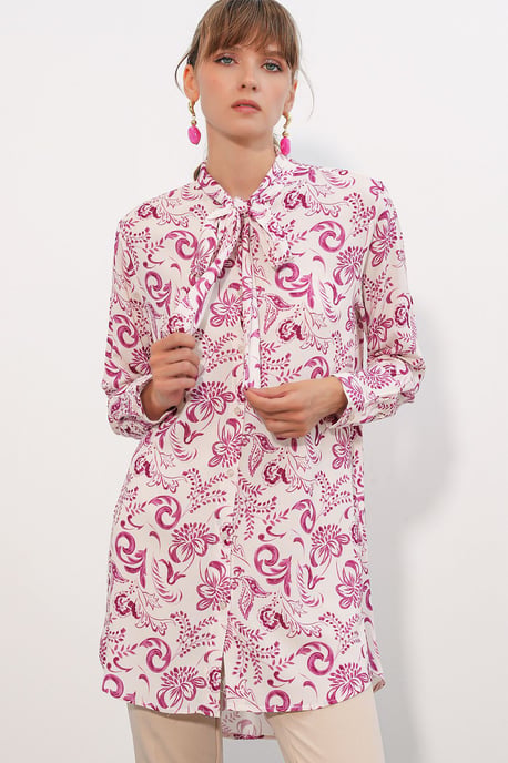Lange Bloemen Viscose Overhemd - Image 3
