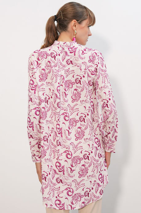Lange Bloemen Viscose Overhemd - Image 5