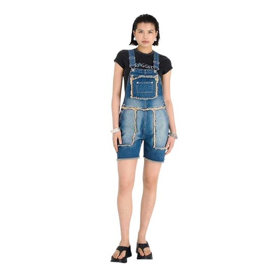 The Ragged Priest Chroma-overall met onafgewerkte randen voor dames (Vuil gewassen) - Image 1