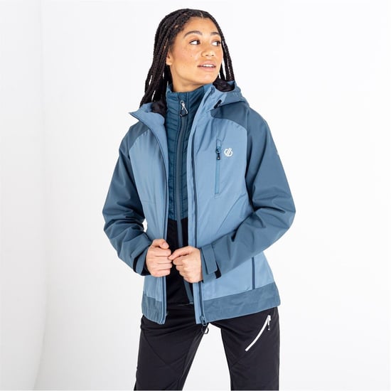 Women's Dare 2b Era Waterproof Jacket in BlueStn/Orin - Image 4