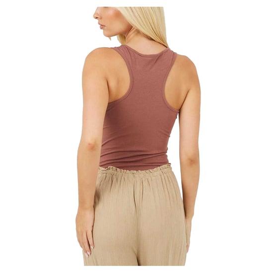 Brave Soul Dames/Dames Jersey Body (Donkere Taupe) - Image 3