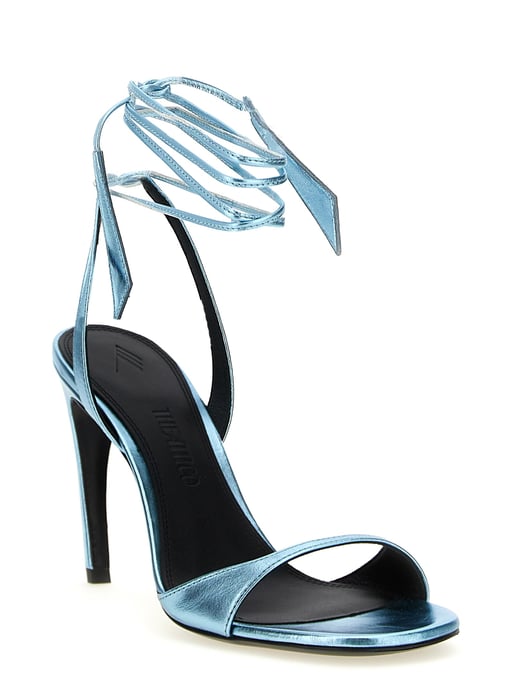 De Attico Blauw Kalfsleer Stiletto Hakken Sandalen - Image 2