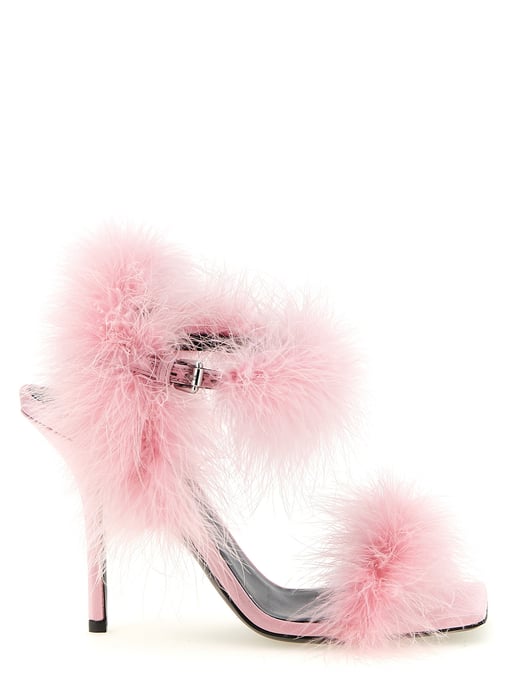 Moschino Multikleuren Viscose Stiletto Hak Sandalen - Image 1