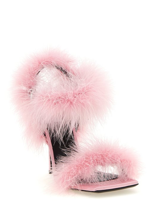 Moschino Multikleuren Viscose Stiletto Hak Sandalen - Image 2