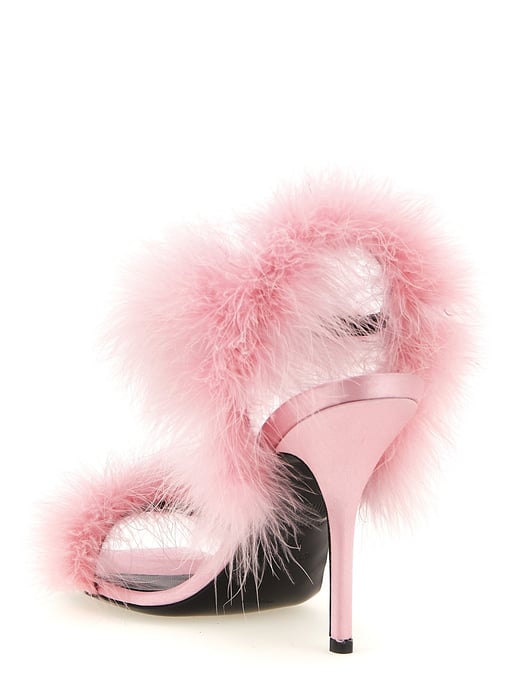 Moschino Multikleuren Viscose Stiletto Hak Sandalen - Image 3