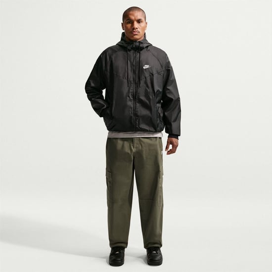 Nike Windrunner-jacka för herrar (Jet Black/White) - Image 3