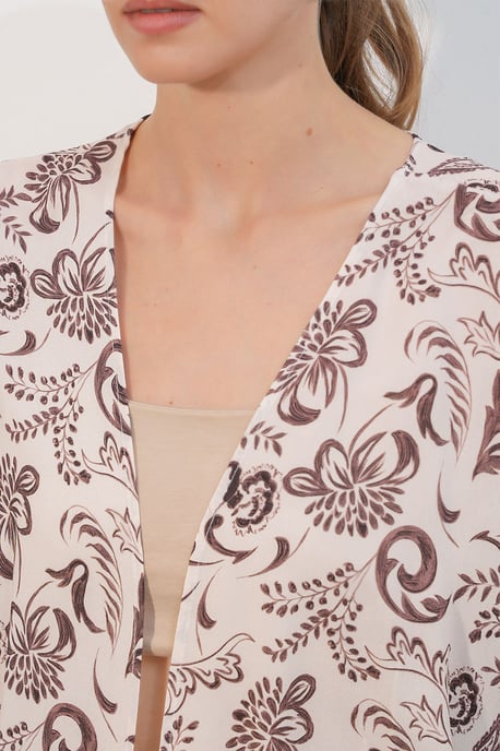 Lange Geprinte Viscose Kimono - Image 4