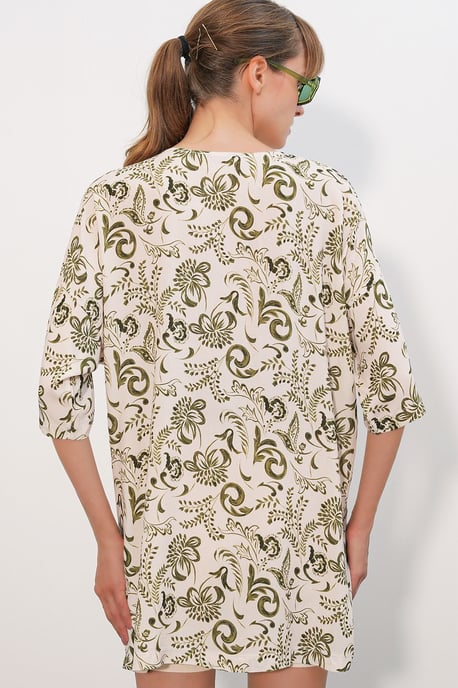 Lange Gedrukte Viscose Kimono - Image 5