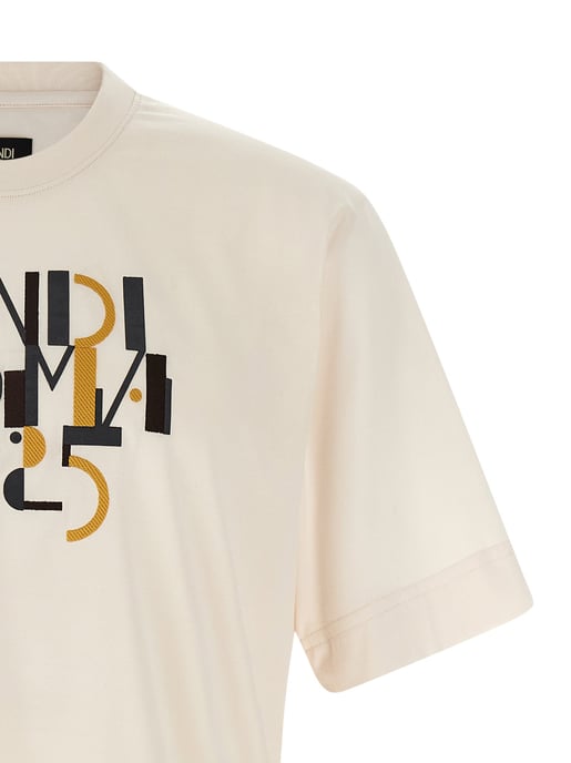 Fendi Witte Katoenen T-Shirt - Image 3