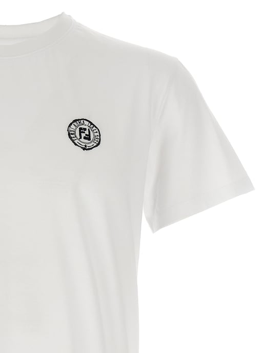 Fendi Vit Bomull T-shirt - Image 3