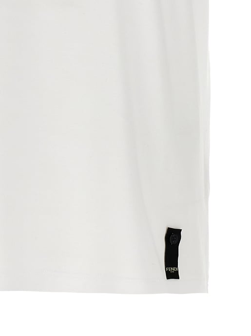 Fendi Vit Bomull T-shirt - Image 4